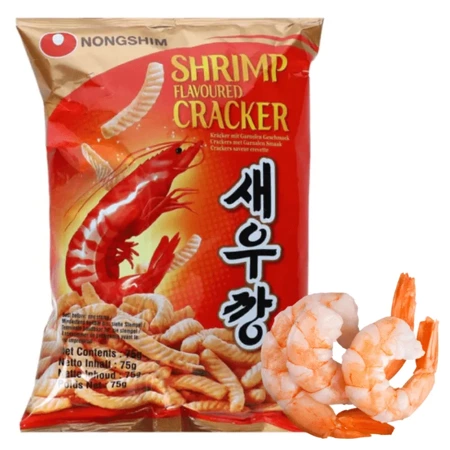 Chipsy krewetkowe koreańskie przekąska Nongshim 75g
