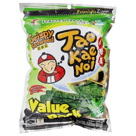 Chipsy z wodorostów nori przekąska Tao Kae Noi 59g