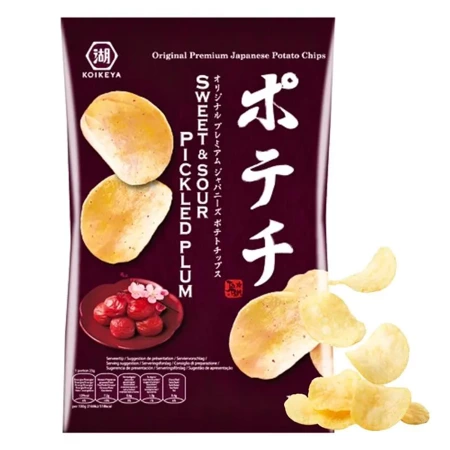 Chipsy ziemniaczane o smaku piklowanej śliwki Umeboshi KOIKEYA 100g