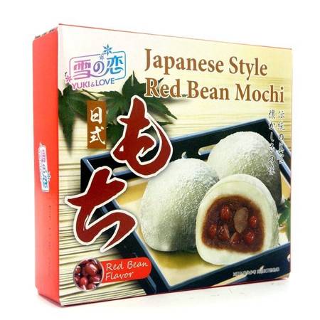 Ciastka Ciasteczka Ryżowe Mochi z Czerwoną Fasolą 140g YUKI & LOVE