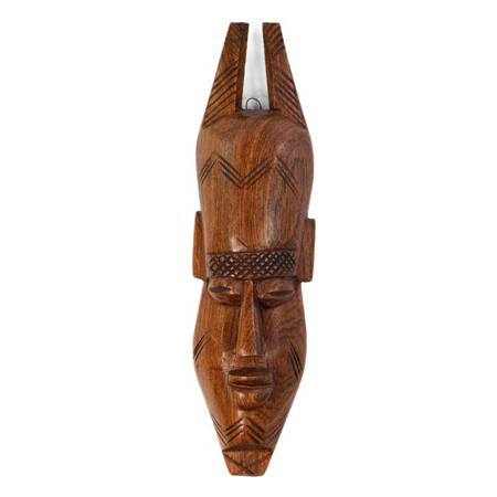 Drewniana maska afrykańska (rzeźba, unikat, Afryka)