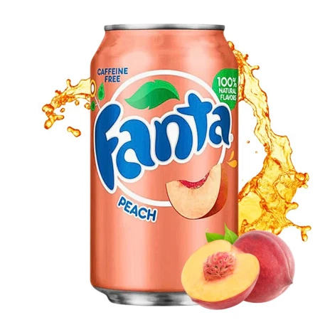 Fanta Peach, napój gazowany brzoskwinia 355ml USA