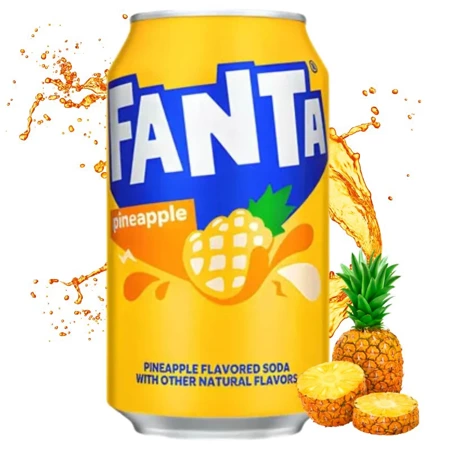 Fanta napój gazowany o smaku ananasowym, 355ml USA