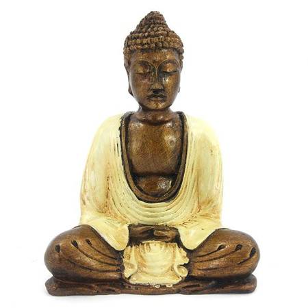 Figurka Budda kremowy 16cm (Indie, medytacja)