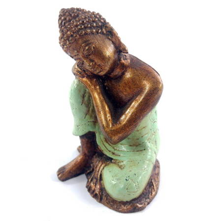 Figurka Budda, miętowa (Budda tajski, Buddha) 10 cm