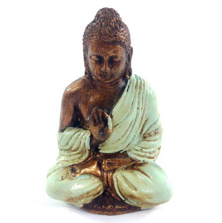 Figurka Budda, miętowa (Budda tajski, Buddha ochrona) 10 cm