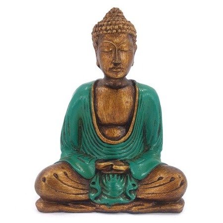 Figurka Budda turkusowy 16cm (Indie, medytacja, dekoracja)