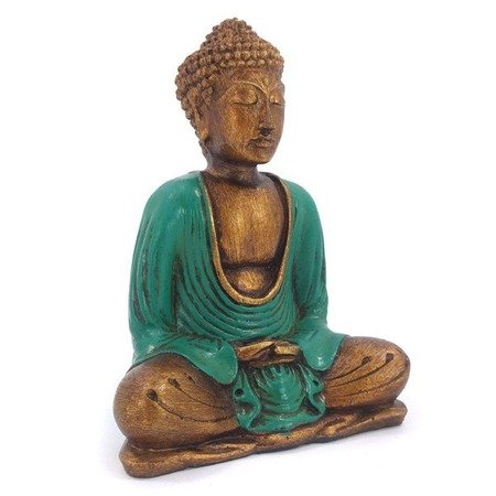 Figurka Budda turkusowy 16cm (Indie, medytacja, dekoracja)