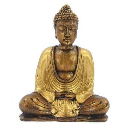 Figurka Budda złoty 16cm (Indie, medytacja)