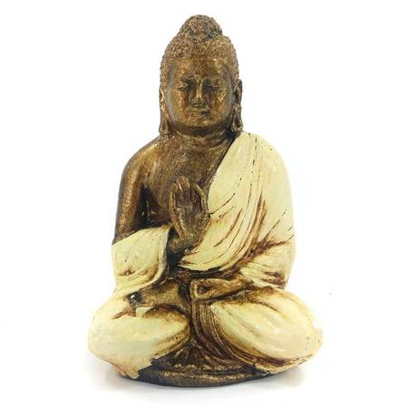 Figurka Buddy (Budda, Buddha) 9 cm kremowy