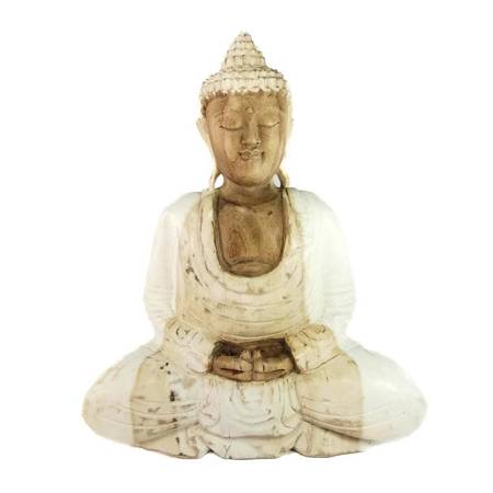 Figurka Buddy drewniana, duża wys. 40 cm, Budda, Buddha