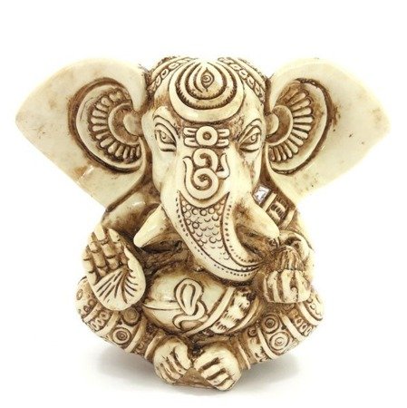 Figurka Ganesha kremowa (Ganesh, figura 13 cm)