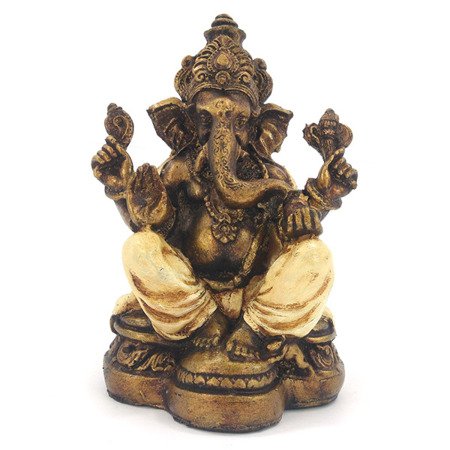 Figurka Ganesha kremowy (Ganesh, figura, rzeźba) 17 cm 