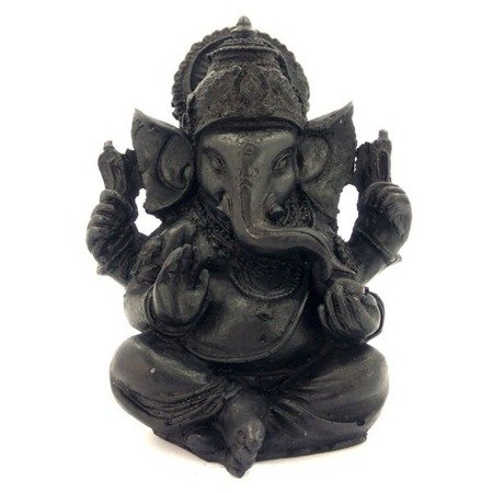 Figurka czarna Ganesha (Ganesh) 9 cm 