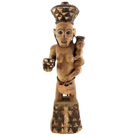 Figurka, rzeźba plemię Pende duża (Kongo, sztuka Afryki)