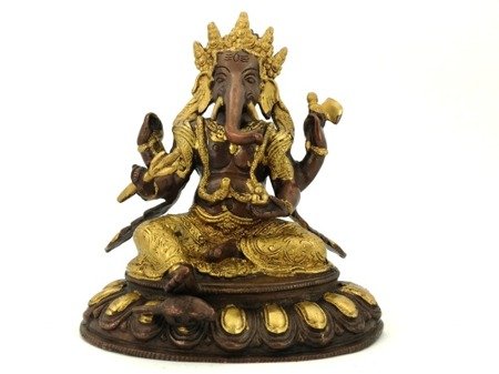 Ganesha Figurka mosiężna (Ganesh, figura, 20 cm)