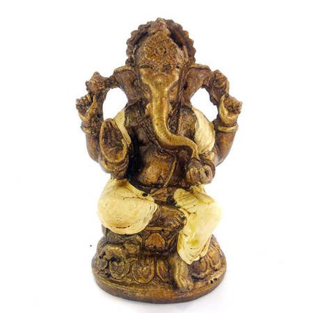 Ganesha figurka kremowy (Ganesh,10 cm, Indonezja, słoń, dekoracja)