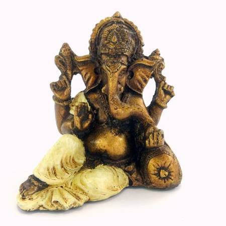 Ganesha figurka kremowy (Ganesh,12 cm, Indonezja, słoń, dekoracja)