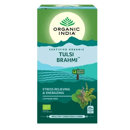 Herbata Brahmi Tulsi odporność Organic India 25 torebek