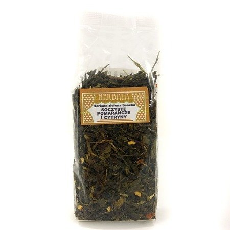 Herbata zielona Sencha Soczyste pomarańcze i cytryny, 50 g 