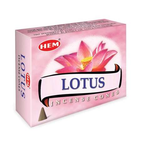 Kadzidła stożkowe Lotus HEM 10 sztuk 