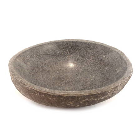 Kamienna misa bazaltowa okrągła (kamień, bazalt 36x29 cm)