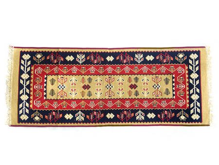 Kilim turecki, dywan chodnik (dwustronny, czerwony 80 x 200cm)