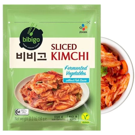 Kimchi kiszona koreańska kapusta pekińska w kawałkach, Bibigo 150g