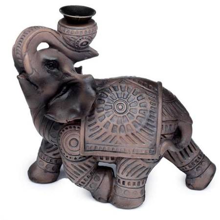 Kominek na kadzidło płynące stożkowe słoń