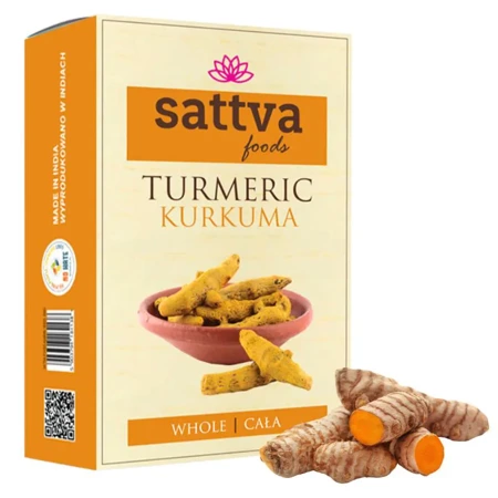 Kurkuma cała przyprawa naturalna Sattva Indie 100g