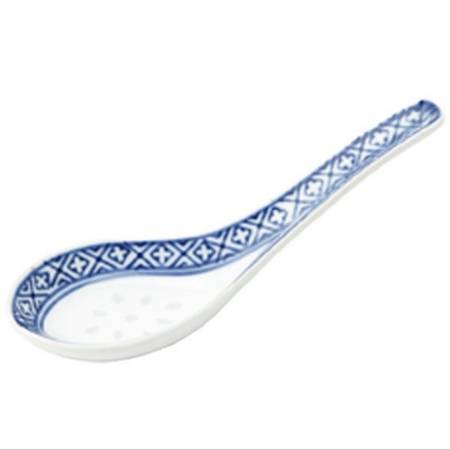 Łyżeczka z porcelany ryżowej niebiesko-biała chińska porcelana azjatyckie dania