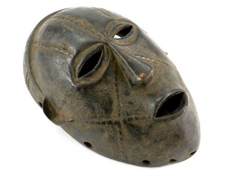 MASKA TABWA (WYS. 26,5 CM, AFRYKA, SZTUKA KONGA, ART)