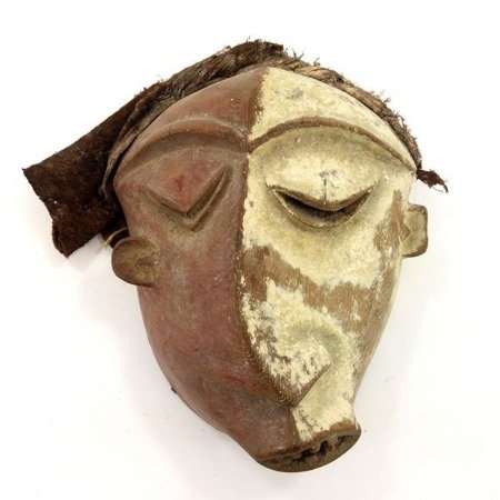 Maska bólu Pende drewniana (Kongo, sztuka Afryki, Afryka)
