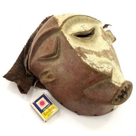 Maska bólu Pende drewniana (Kongo, sztuka Afryki, Afryka)