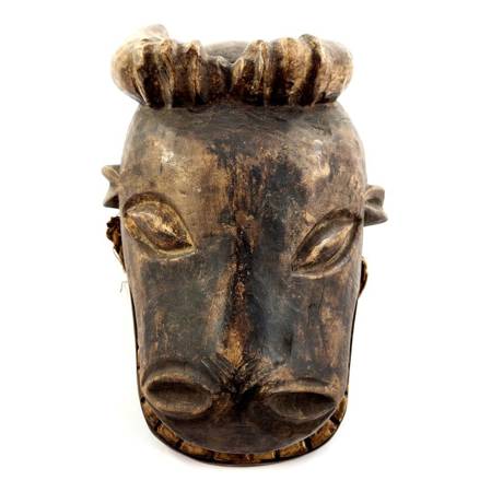 Maska plemienia Tabwa (Afryka, sztuka Kongo, rzeźba, drewno)