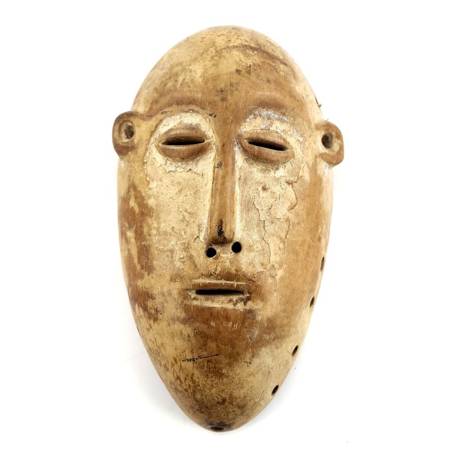 Maska z plemienia Lega (Kongo, sztuka Afryki, drewno)
