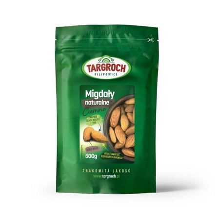 Migdały całe, ciemne (Targroch, 500g) 