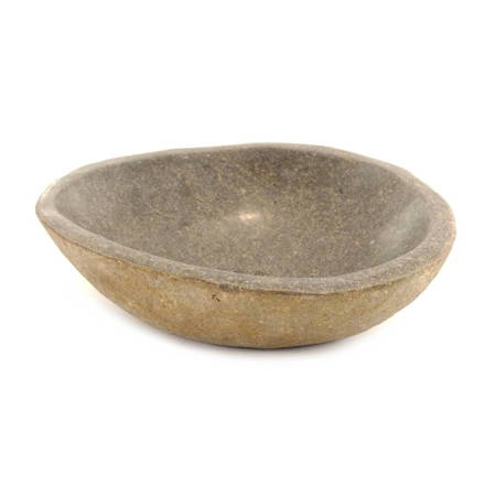 Misa kamienna, bazaltowa owalna (kamień, bazalt, 26x23cm) 