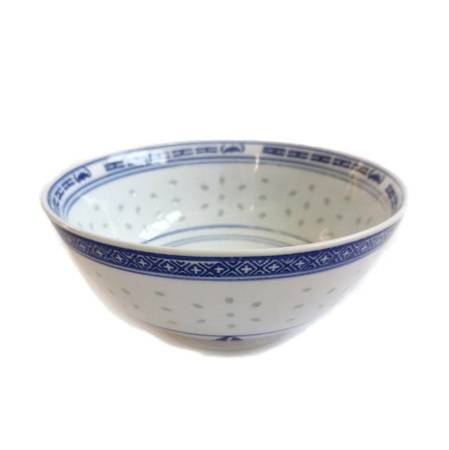 Miska porcelanowa biało niebieska, ryżowa, chińska