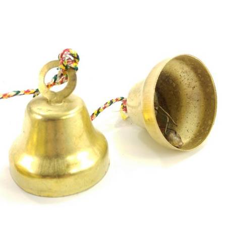 Mosiężne dzwonki orientalne 80 cm dzwoneczki ozdobne średnica 4,5 cm