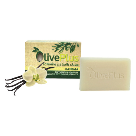 Mydło oliwkowe z wanilią, (BIO, Kreta, OlivePlus 100g)