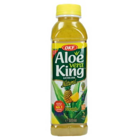 NAPÓJ ALOESOWY ALOE VERA SOK Z ALOESU 500ML ANANAS Z CZĄSTKAMI MIĄŻSZU