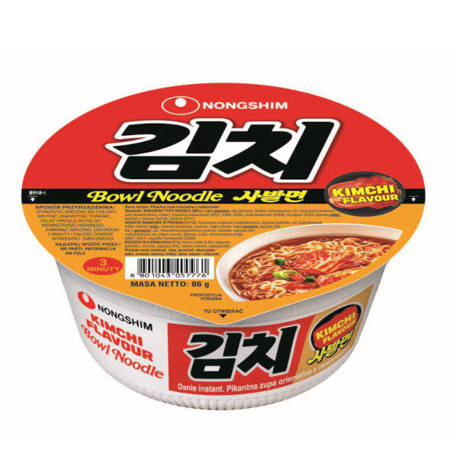 NONGSHIM kuksu Kimchi, pikantna zupka błyskawiczna