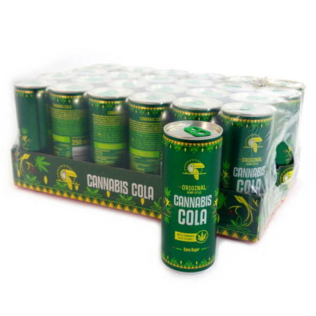 Napój Cannabis Cola, Vitamizu (w puszcze, konopie siewne) 24x250 ml