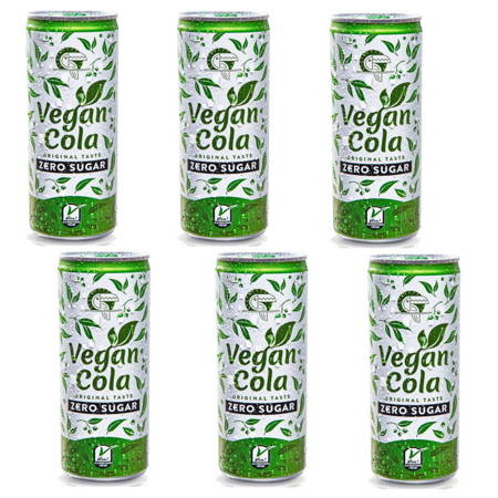 Napój Vegan Cola, Vitamizu (kola w puszcze, bez cukru) 6x250 ml 