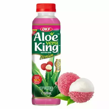 Napój aloesowy o smaku liczi Aloe Vera z cząstkami miąższu 500 ml