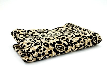 Narzuta na łóżko orientalna kremowa (kapa, batik,słonie, Indie, 140 x 210cm)