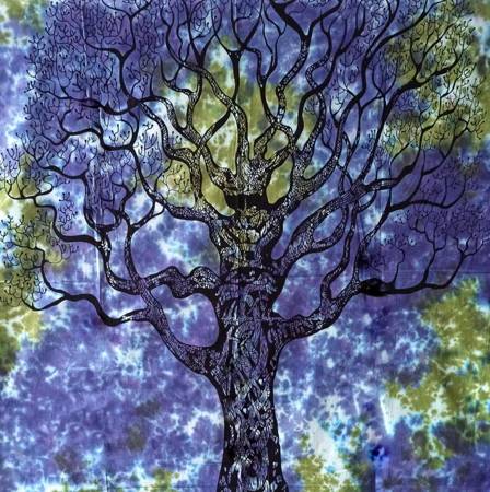 Narzuta orientalna drzewo życia 140x210 (bawełna, Indie)