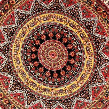 Narzuta orientalna na łóżko mandala Indie 210 x 240 cm