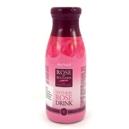 Naturalna woda różana do picia (drink, napój), 250 ml 